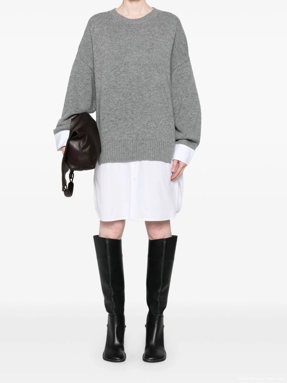 Affordable Women shirtdress Stella crew-neck panelled McCartney 0728
